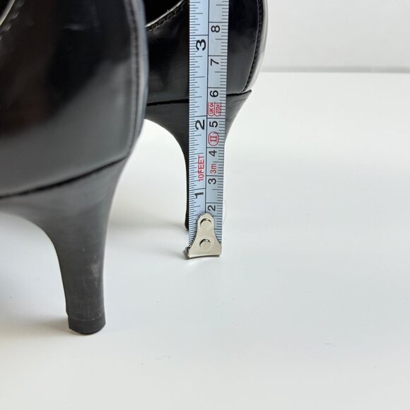 Tory Burch Saray Kitten Heels Women's 9M Black Pre-Owned - Picture 8 of 8